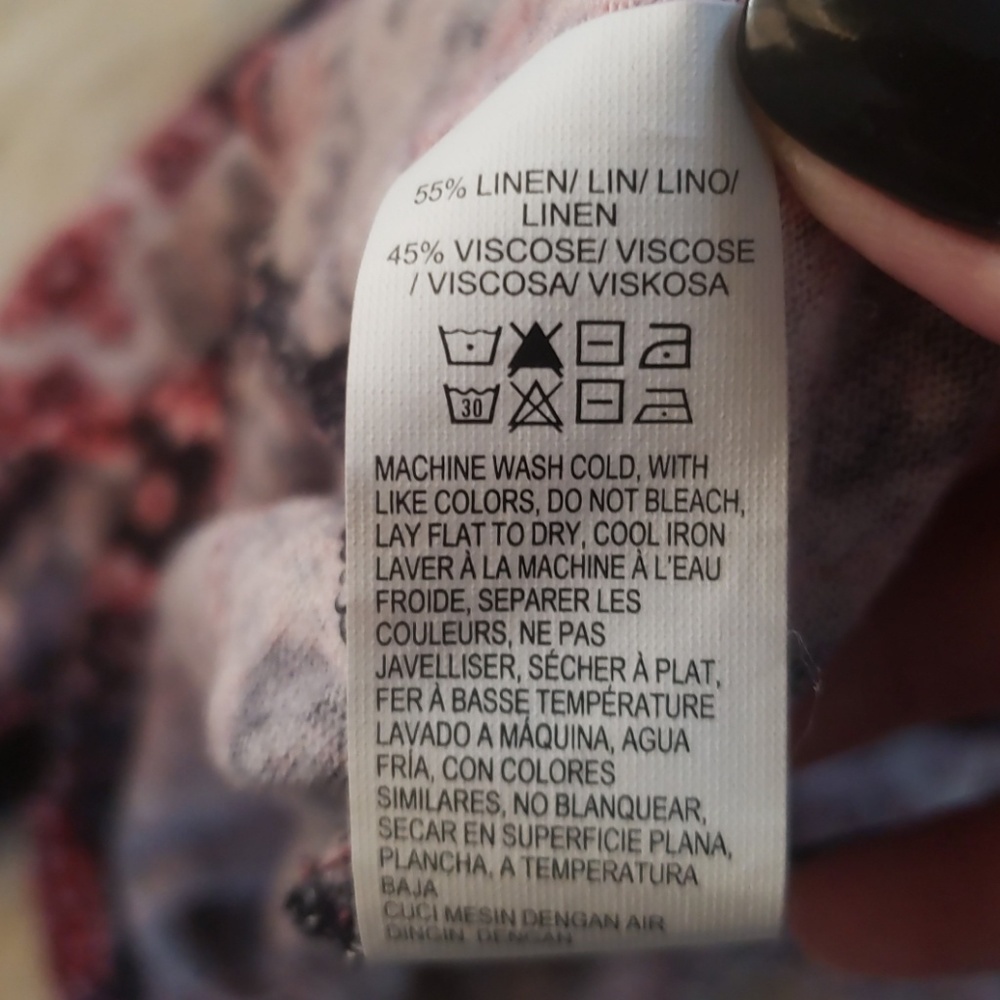 Lucky Brand Linen Top - Picture 5 of 5